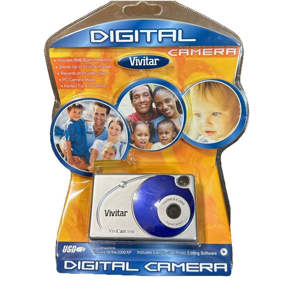 VTG 2004 Vivitar Digital Camera ViviCam 3350 New Sealed